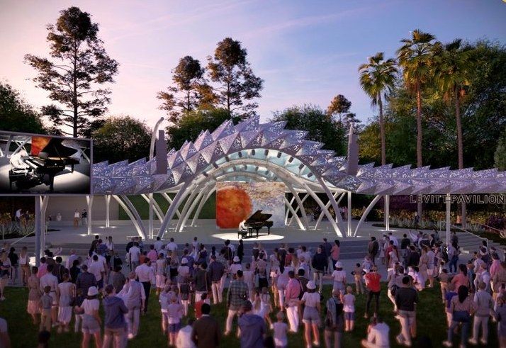 Rendering of the future Levitt Pavilion San Jose