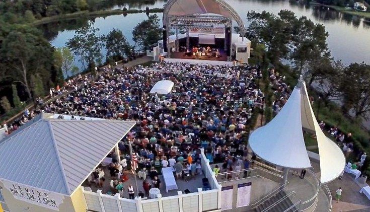 Levitt Pavilion Westport, free outdoor concerts on an open lawn